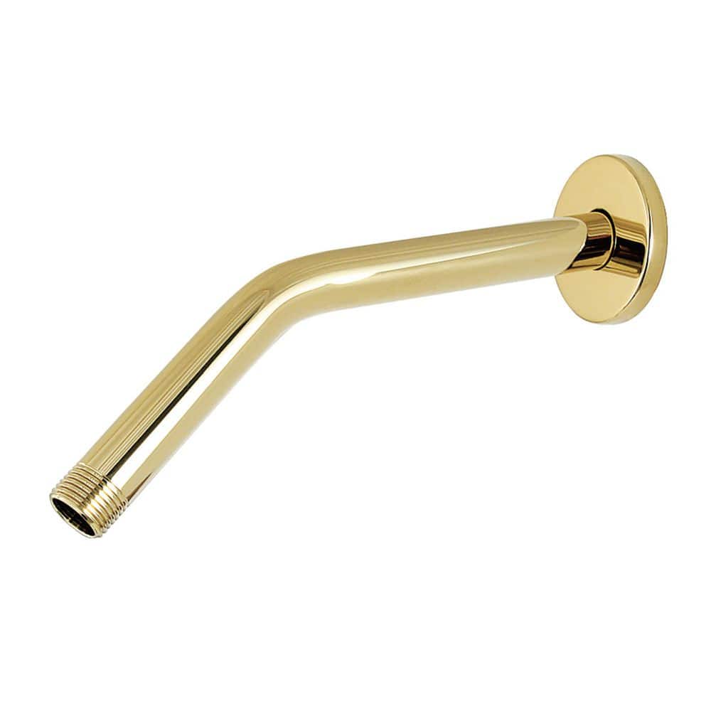 Kingston Brass 10 in. Shower Arm with Flange in Polished Brass