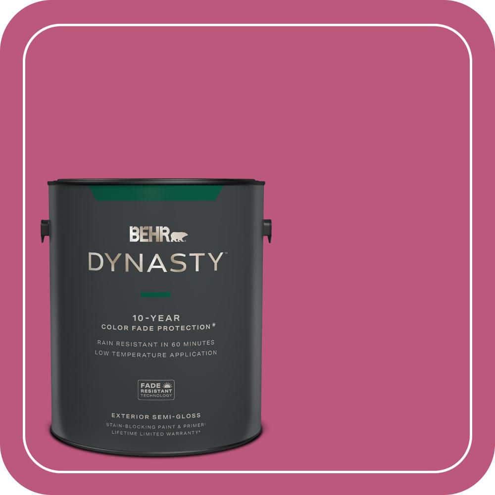 BEHR DYNASTY 1 gal. #S-G-100 Tutti Frutti Semi-Gloss Exterior Stain-Blocking Paint & Primer