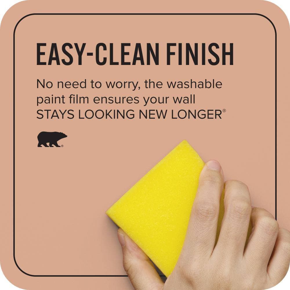 BEHR ULTRA 1 gal. #QE-02 Salmon Sand Extra Durable Flat Interior Paint & Primer (4)