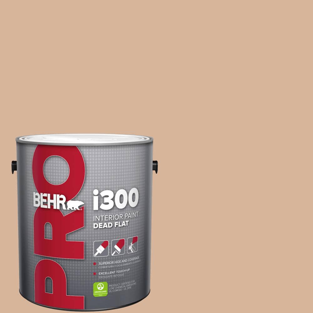 BEHR PRO 1 gal. #S230-3 Beech Nut Dead Flat Interior Paint