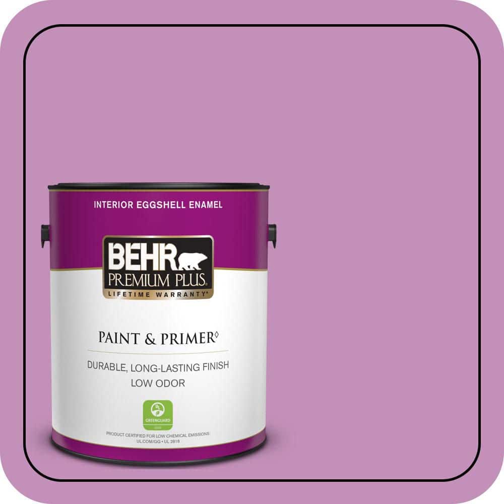 BEHR PREMIUM PLUS 1 gal. #670B-5 Pretty Petunia Eggshell Enamel Low Odor Interior Paint & Primer