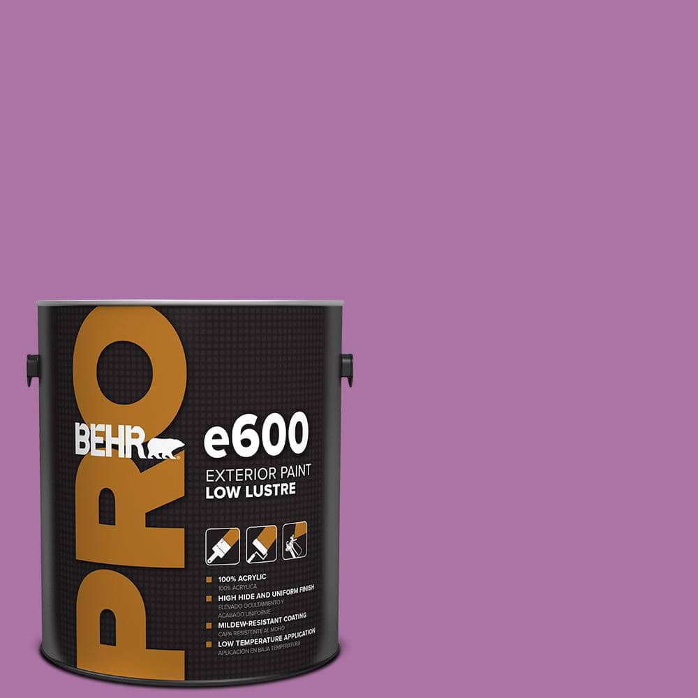 BEHR PRO 1 gal. #670B-6 Orchid Kiss Low Luster Exterior Paint