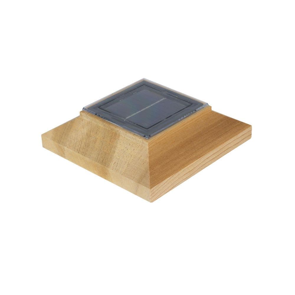 Deckorators Sol 4 in. x 4 in. Pressure Treated Wood Pine Solar Post Cap (2-Pack)