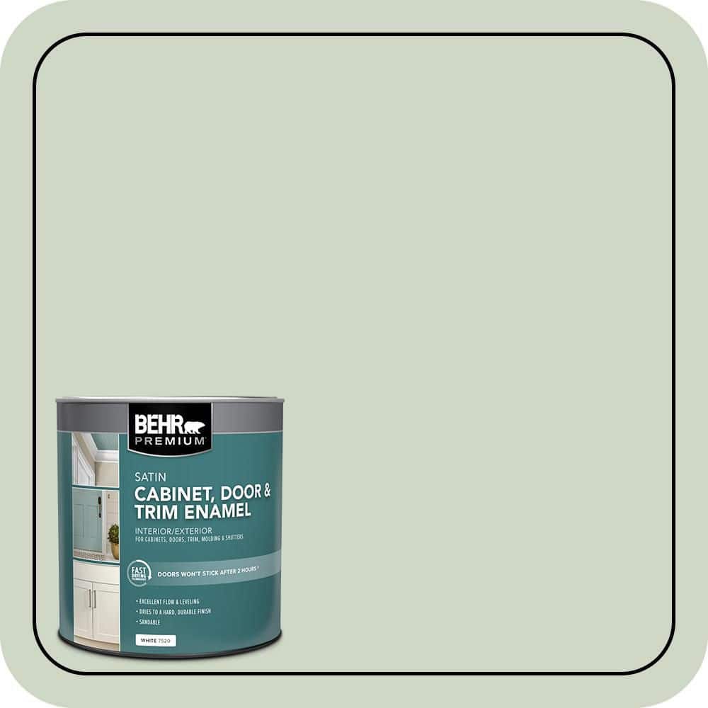 BEHR PREMIUM 1 qt. #S390-2 Spring Valley Satin Enamel Interior/Exterior Cabinet, Door & Trim Paint (1)