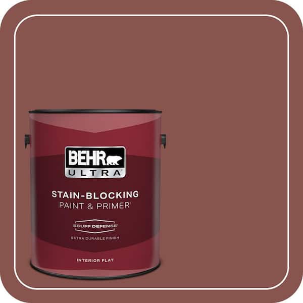 BEHR PREMIUM PLUS #160F-6 Boston Brick Flat Low Odor & Primer (4)
