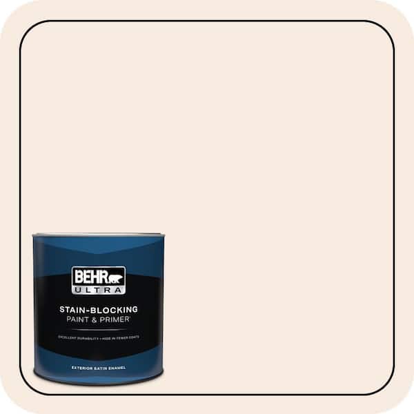BEHR ULTRA 1 qt. #W-D-110 Soft Muslin Satin Enamel Exterior Paint & Primer (2)