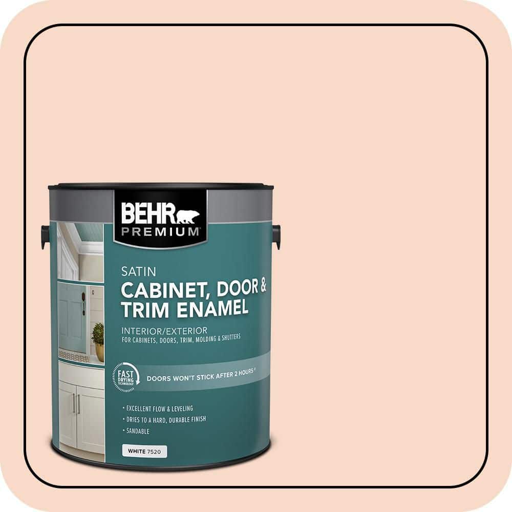 BEHR PREMIUM 1 gal. #M210-2 Paper Heart Satin Enamel Interior/Exterior Cabinet, Door & Trim Paint