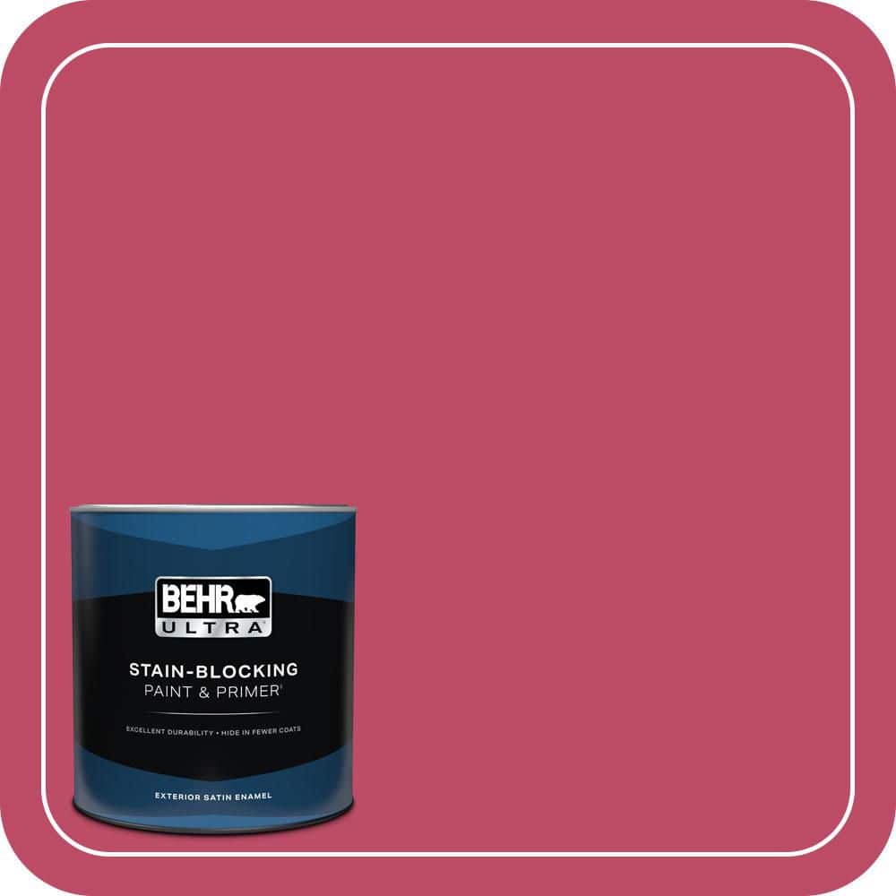 BEHR ULTRA 1 qt. #S-G-110 Orchid Rose Satin Enamel Exterior Paint & Primer (1)