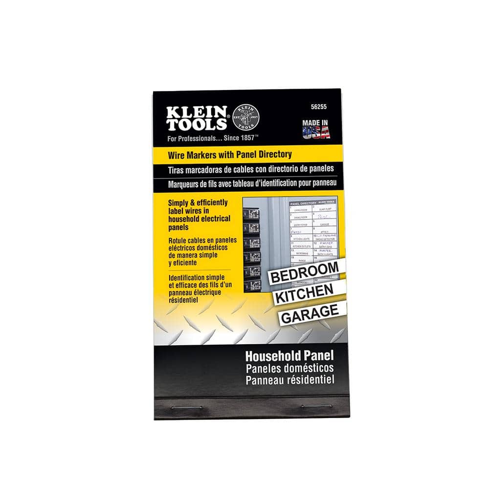 Klein Tools Wire Markers-Household Electric Panel w/Directory (2)