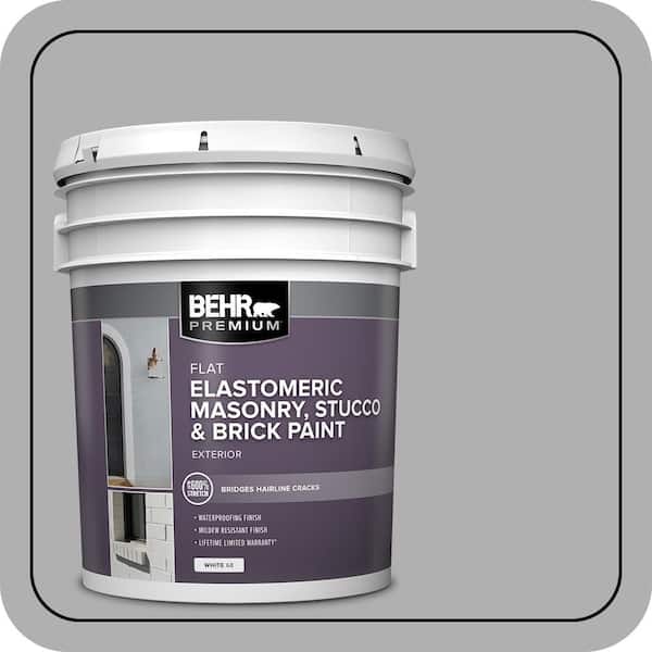 BEHR PREMIUM 5 gal. #780F-4 Sparrow Elastomeric Masonry, Stucco and Brick Exterior Paint (2)