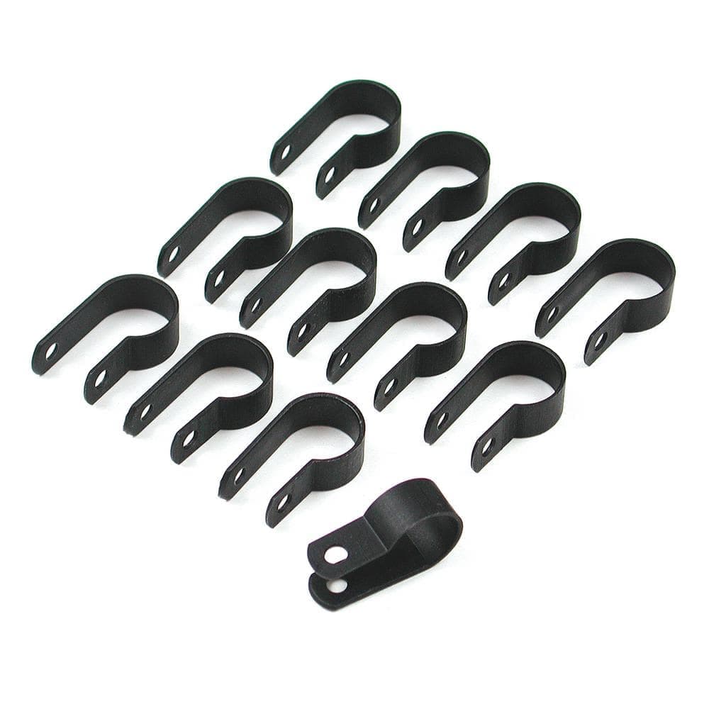 Primefit 1/2 in. Air Push-to-Connect Nylon Tube Clamps Attach Nylon Tube to Garage Walls (12-Piece) (1)