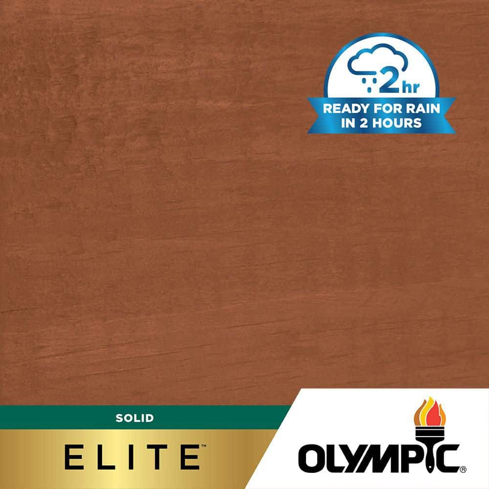 Olympic Elite 8 oz. SC-1061 Pine Pods Solid Advanced Exterior Wood Stain Sample