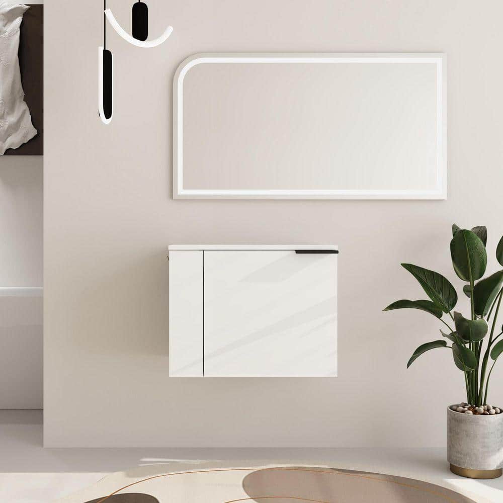 ARTCHIRLY 23.62 in. W x 18.11 in. D x 18.31 in. H Bathroom Storage Wall Cabinet in White