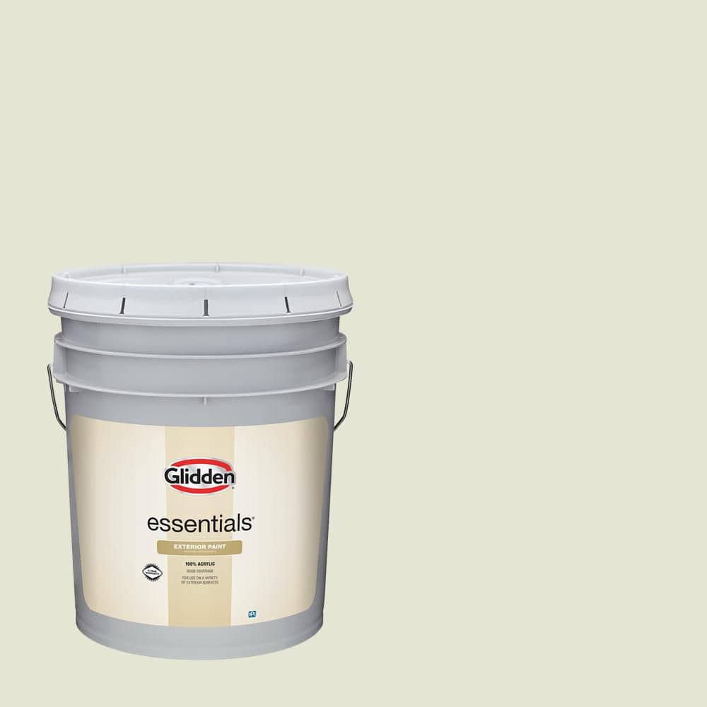 Glidden Essentials 5 gal. PPG1115-2 Sage Splash Flat Exterior Paint
