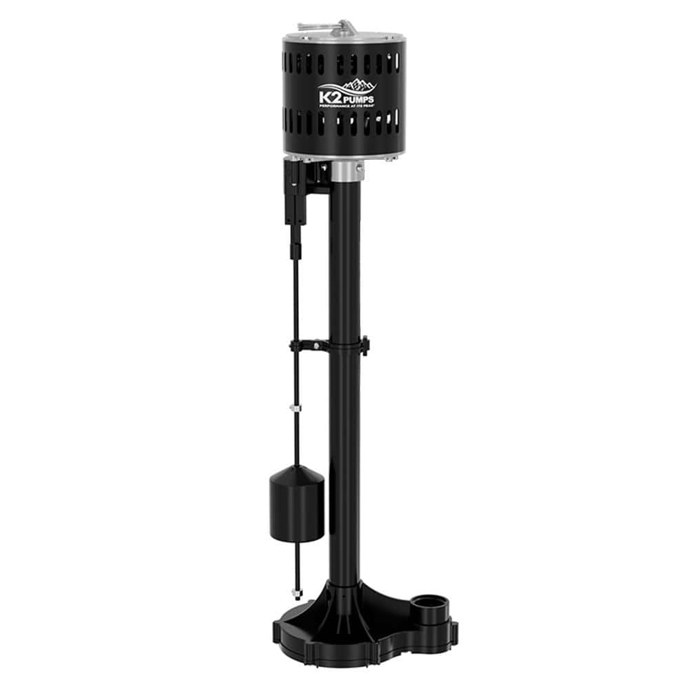 K2 1/3 HP Thermoplastic Pedestal Sump Pump
