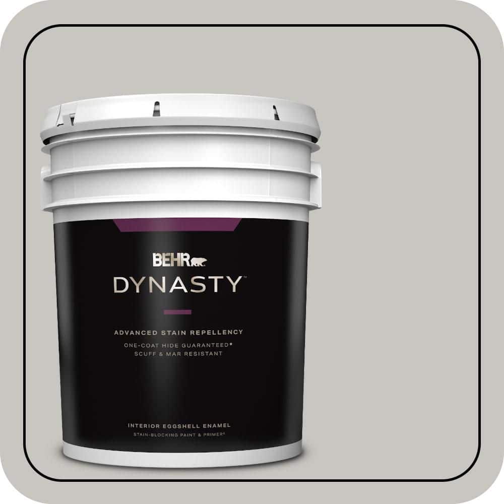 BEHR DYNASTY 5 gal. #PPU24-16 Titanium Eggshell Enamel Interior Stain-Blocking Paint & Primer