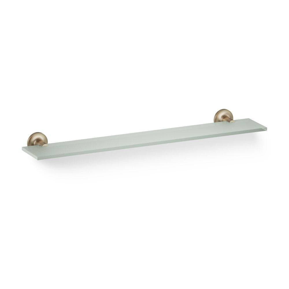 KOHLER Purist 22.5 in. W x 1.88 in. H x 4.88 in. D Glass Rectangular Bathroom Shelf in Vibrant Brushed Bronze (1)