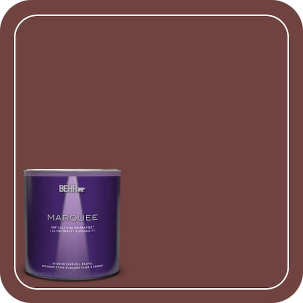 BEHR PREMIUM PLUS #ICC-82 Library Red Enamel Low Odor & Primer (2)
