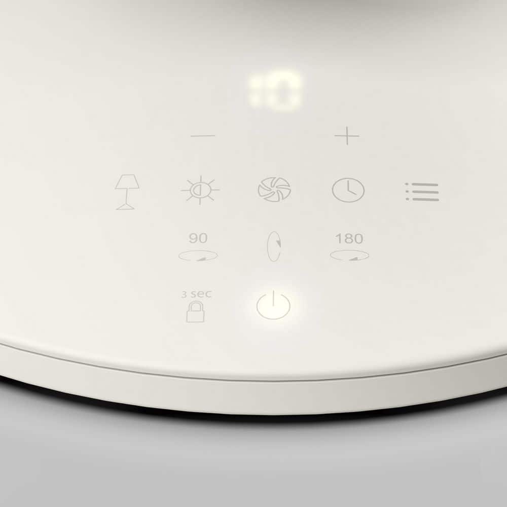 Vornado EOS 9 8.15 in. 10 Fan Speeds Desk Fan in White with Multi-Axis Oscillation, LED Light, Aromatherapy, Timer (3)