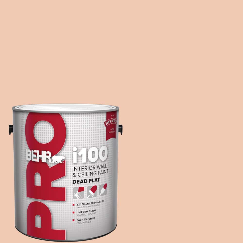 BEHR PRO 1 gal. #240E-2 Peach Bud Dead Flat Interior Paint