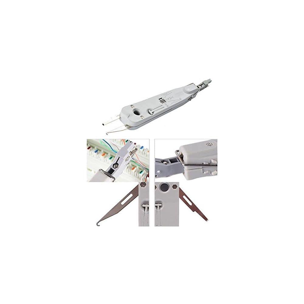 Yichuhaoxi 5-Piece Multifunction IDC Impact Terminal Insertion Tool Cat5 Cat5e Cat6 Cat6a Network Wire Punch Down Set (3)