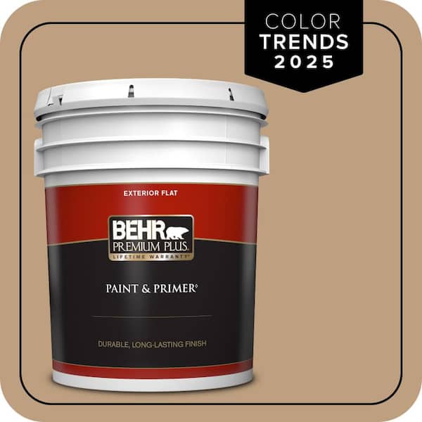 BEHR PREMIUM PLUS 5 gal. #N270-4 Oxford Street Flat Exterior Paint & Primer (2)