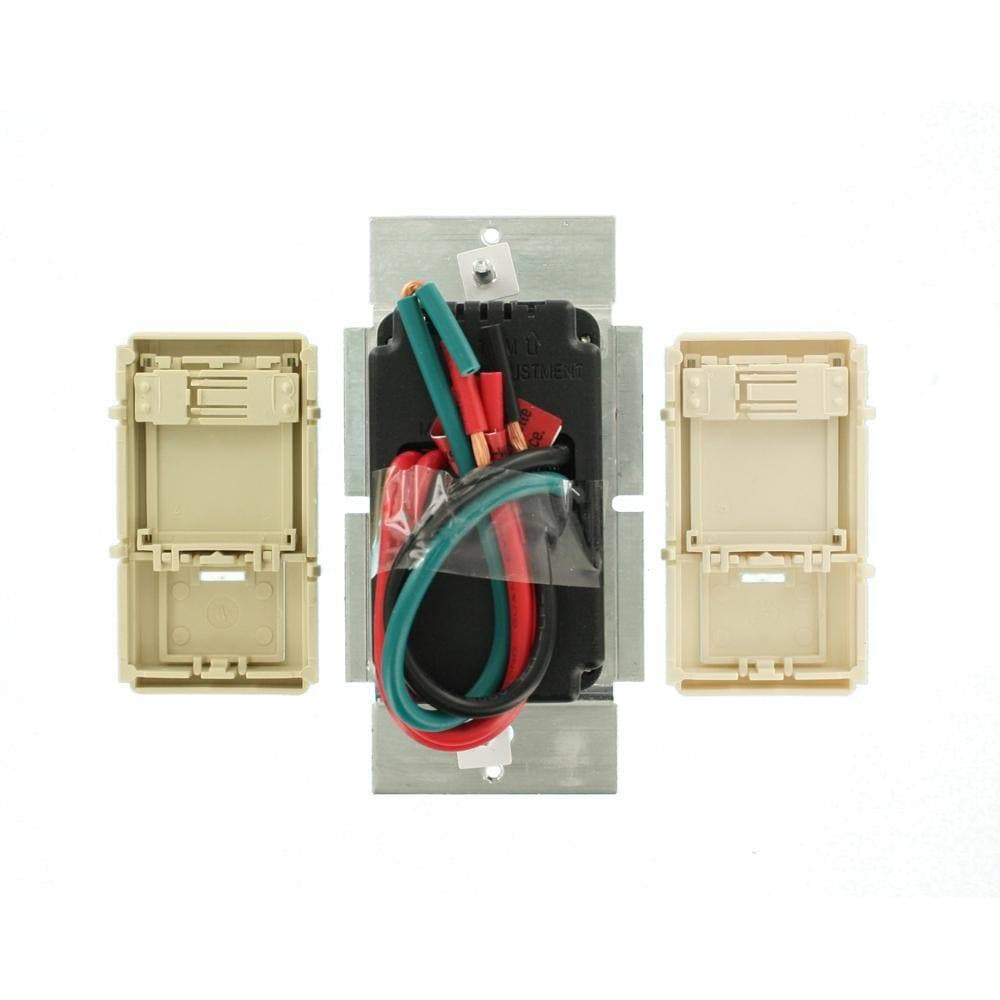 Leviton IllumaTech Dimmer Switch for Magnetic Low Voltage, Halogen and Incandescent Bulbs - White IPM10-1LZ (3)