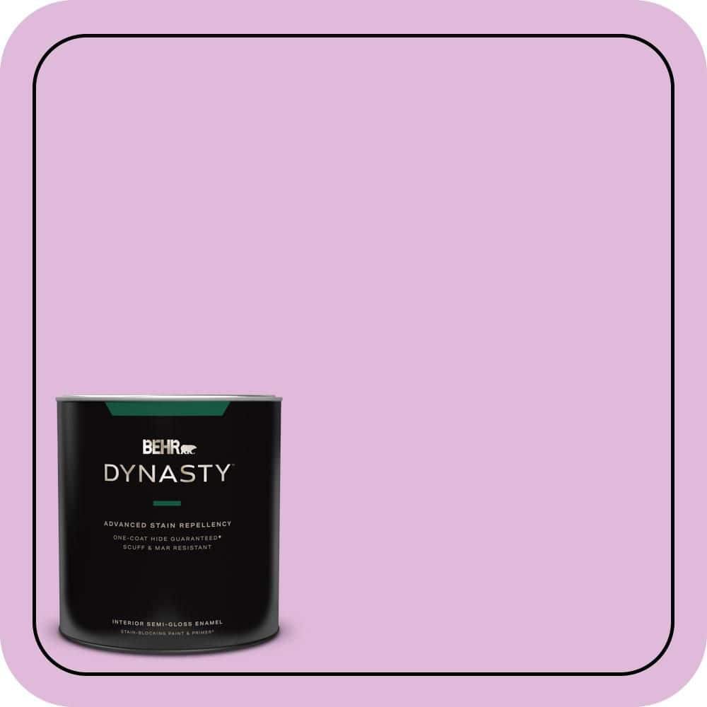 BEHR DYNASTY 1 qt. #670A-3 Posies Semi-Gloss Enamel Interior Stain-Blocking Paint & Primer