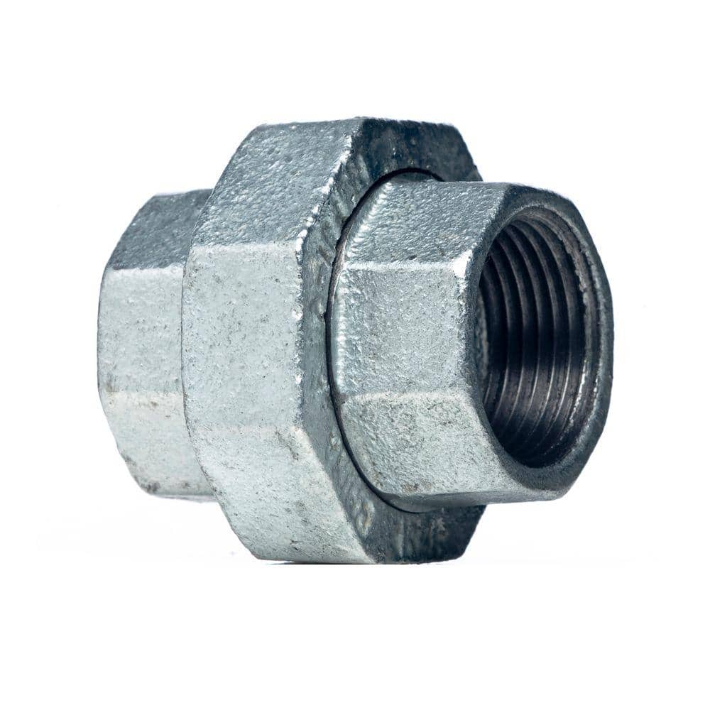 Southland 3/8 in. Galvanized Malleable Iron FPT x FPT x FPT Union