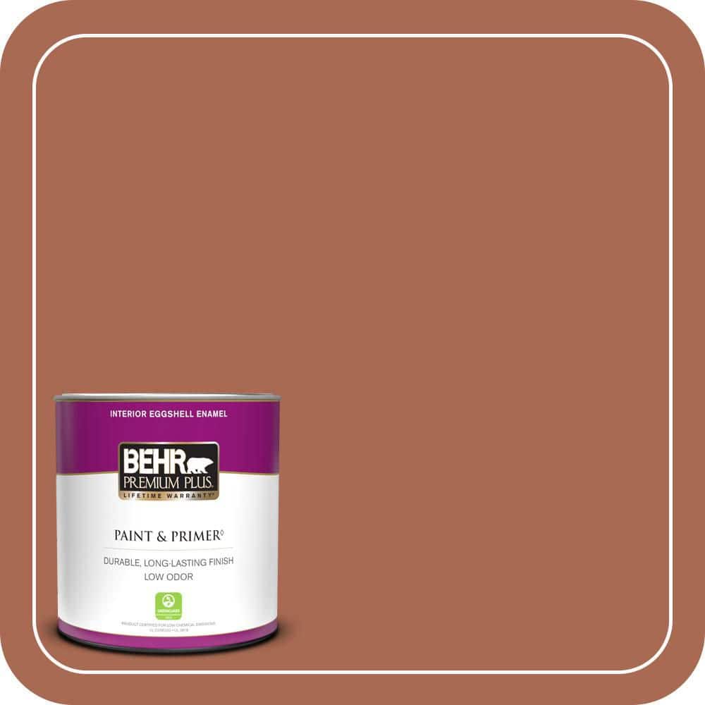BEHR PREMIUM PLUS #220D-7 Mojave Sunset Enamel Interior/Exterior Paint & Primer Color Sample