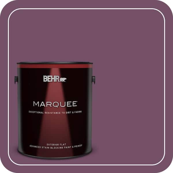 BEHR MARQUEE 1 gal. #690D-7 Radicchio Flat Exterior Paint & Primer (2)