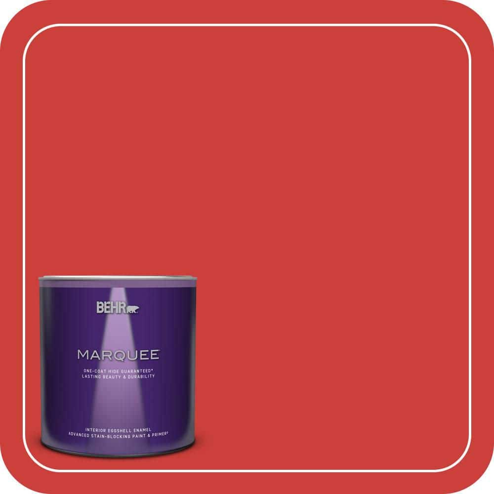 BEHR MARQUEE 1 qt. #S-G-180 Grenadine Eggshell Enamel Interior Paint & Primer