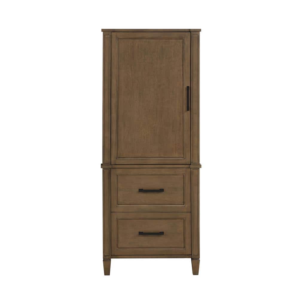 Home Decorators Collection Caville 24 in. W 16 in. D 60 in. H Freestanding Linen Cabinet (2)