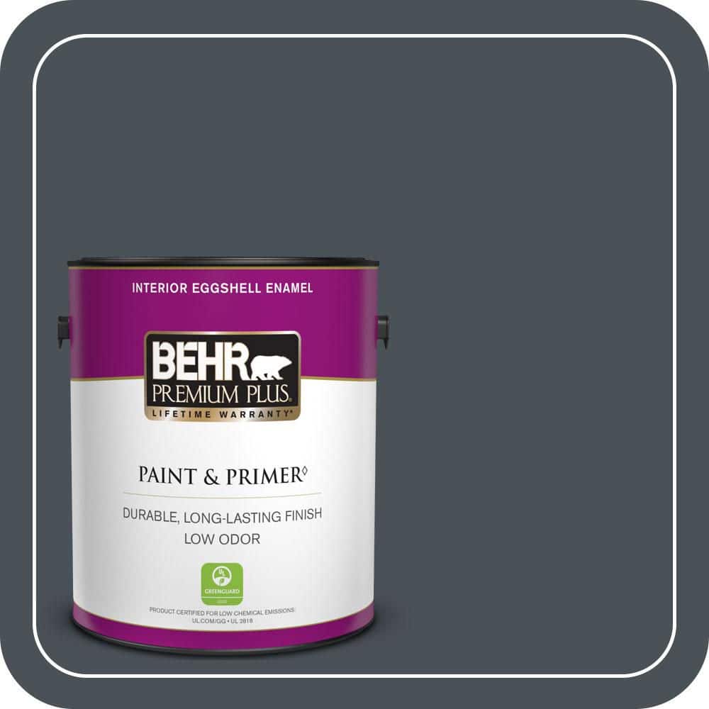 BEHR PREMIUM PLUS 1 gal. #PPU25-22 Chimney Eggshell Enamel Low Odor Interior Paint & Primer (1)