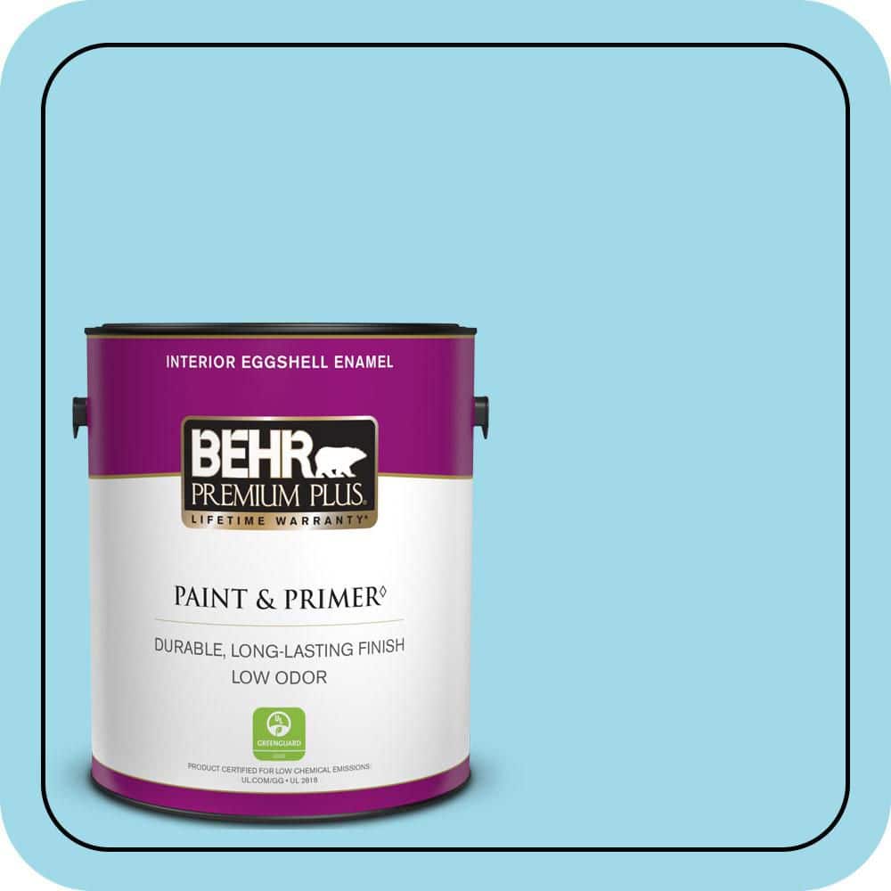 BEHR PREMIUM PLUS #520A-3 Nevada Sky Enamel Low Odor & Primer (1)