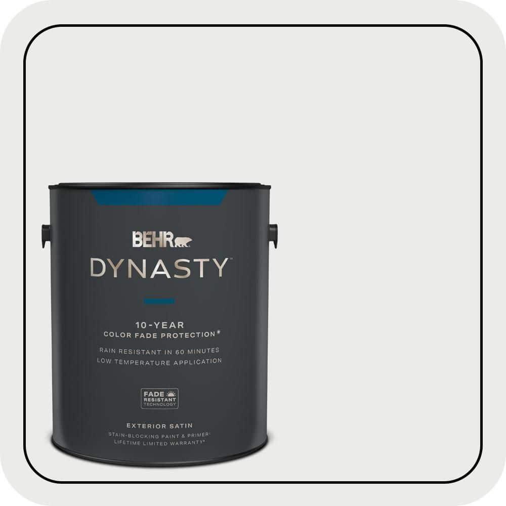 BEHR DYNASTY 1 gal. #PWN-36 Celestial Glow Satin Enamel Exterior Stain-Blocking Paint & Primer