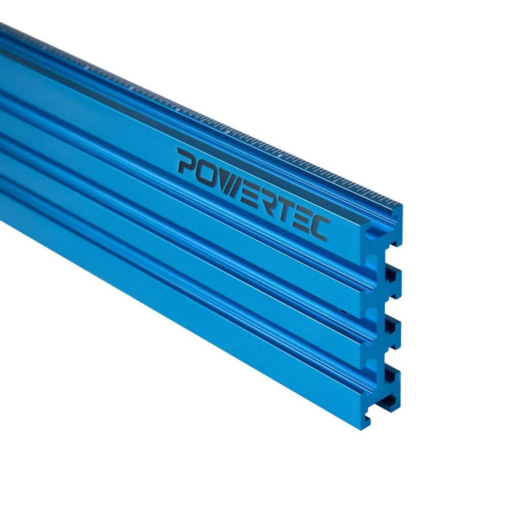 ‎POWERTEC Multi T-Track Fence with Laser Measure Right to Left, 3 in. High x 24 in. Long Multi Track (3)