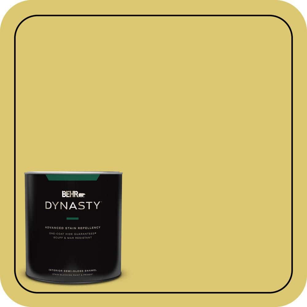 BEHR DYNASTY 1 qt. #P330-5 Midori Semi-Gloss Enamel Interior Stain-Blocking Paint and Primer