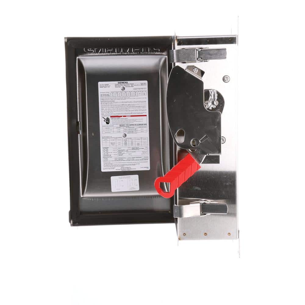 Siemens Heavy Duty 60 Amp 600-Volt 3-Pole Type 4X Fusible Safety Switch (2)