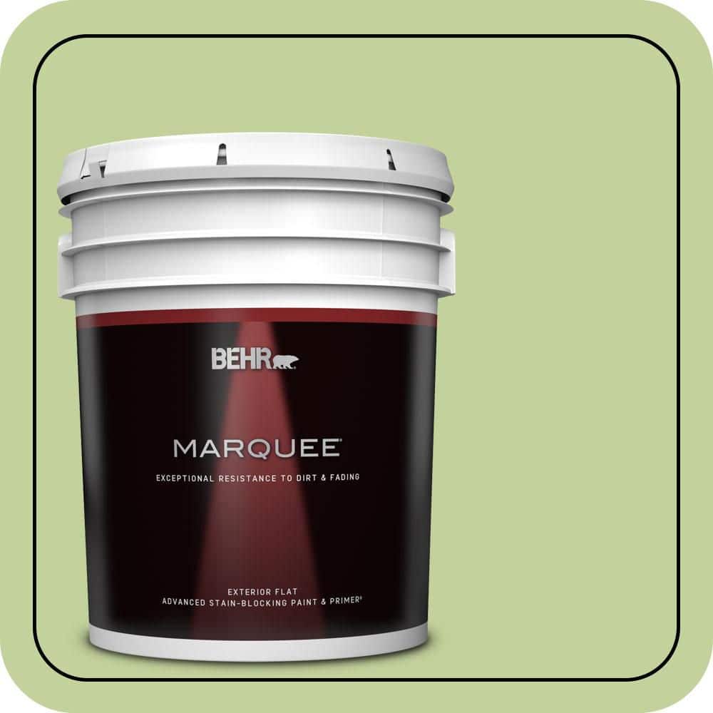 BEHR MARQUEE 5 gal. #P370-4 Cricket Field Flat Exterior Paint & Primer