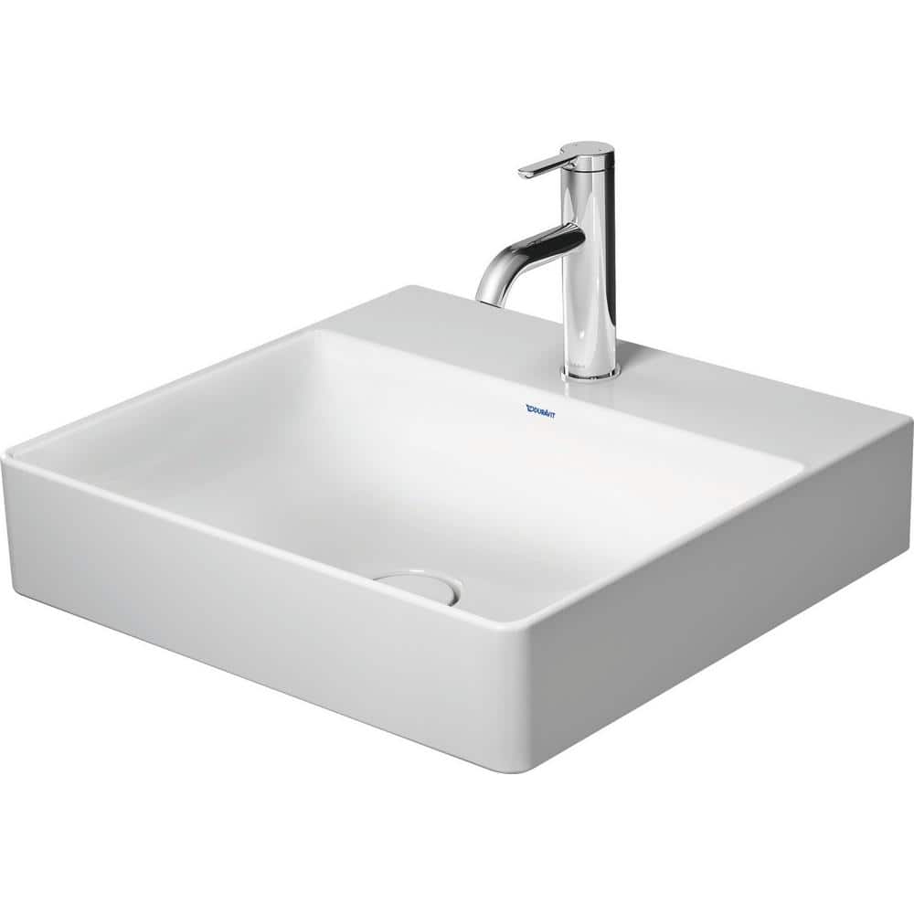 Duravit DuraSquare 5.75 in. Bathroom Sink in White Ceramic (1)