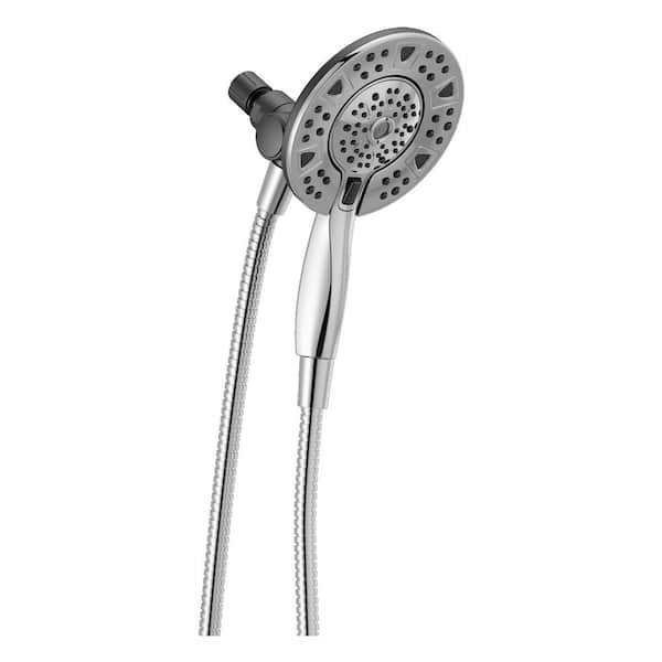 Delta In2ition Two-in-One 4-Spray 6 in. Dual Wall Mount Fixed and Handheld Shower Head in Chrome