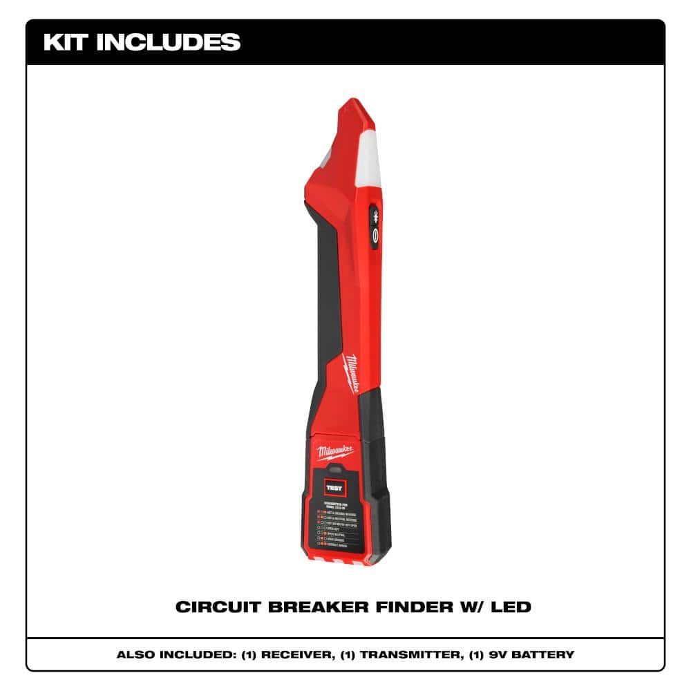 Milwaukee Digitial Circuit Breaker Finder with Digital GFCI Receptacle Tester (2)