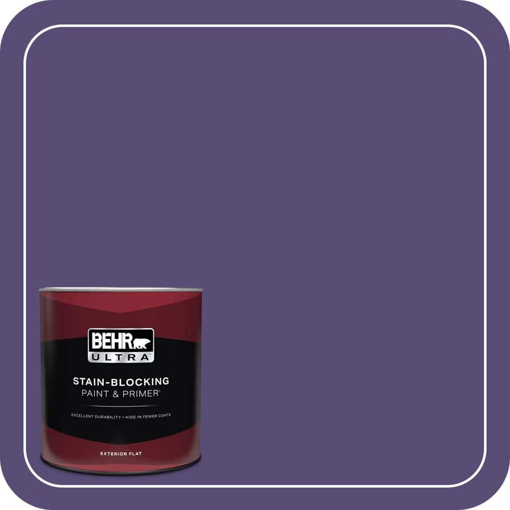 BEHR ULTRA 1 qt. #MQ5-42 Perpetual Purple Flat Exterior Paint & Primer