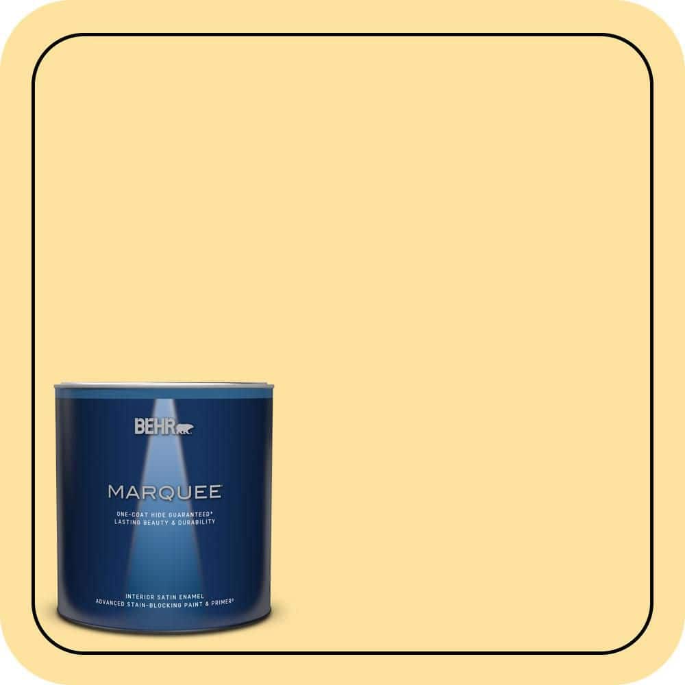 BEHR MARQUEE 1 qt. #P280-3 Polka Dot Skirt Satin Enamel Interior Paint & Primer