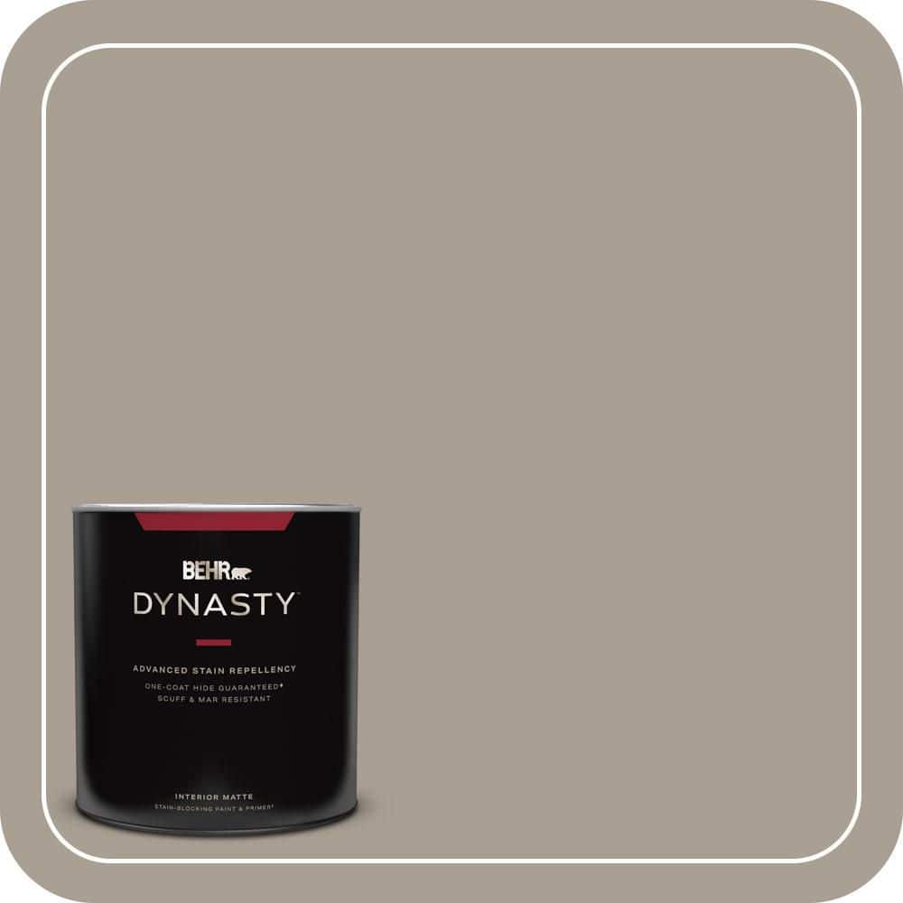 BEHR DYNASTY 1 qt. #T12-12 Jackal Matte Interior Stain-Blocking Paint and Primer