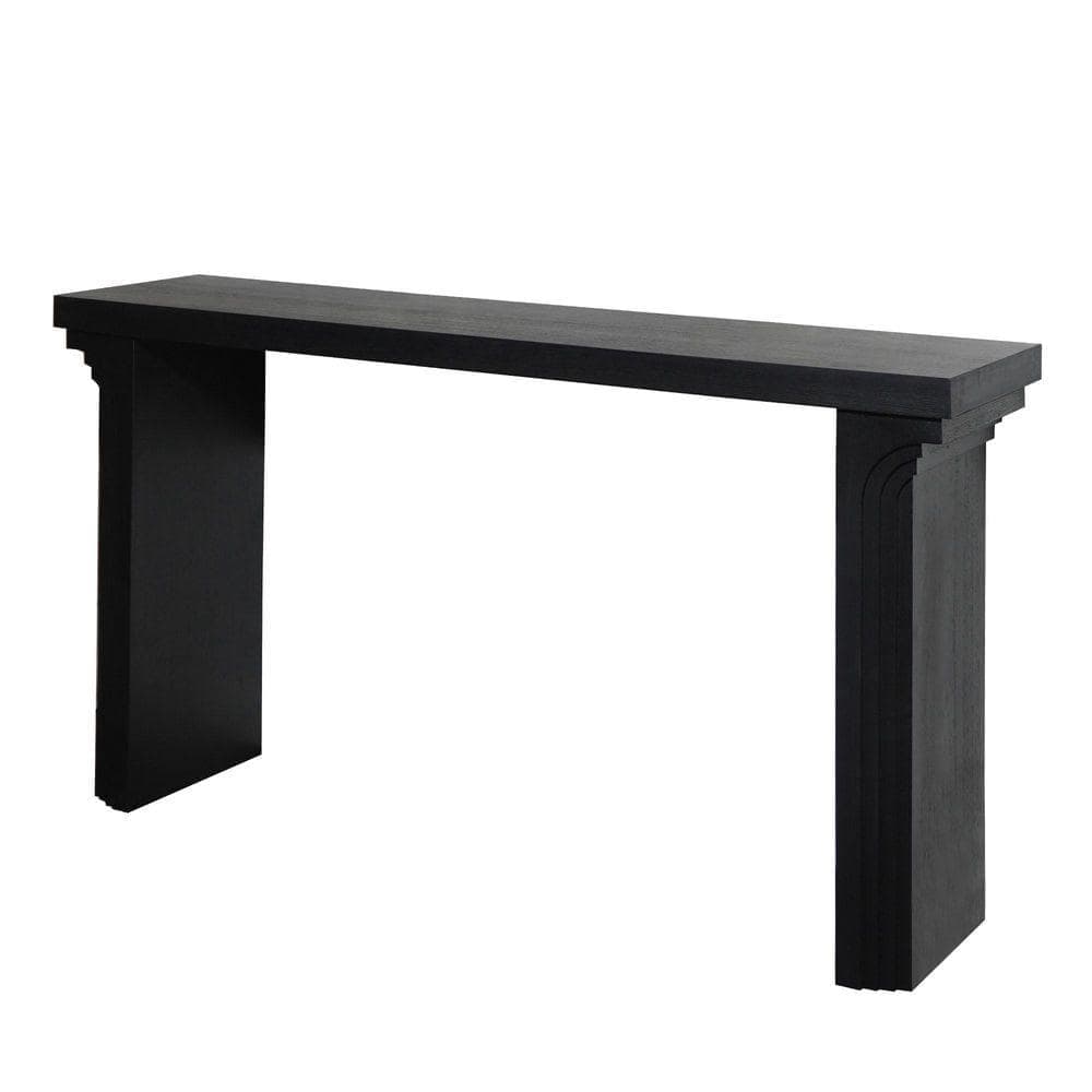 COWLOWN 58 in. W x 14 in. D x 31 in. H Bathroom Black Linen Cabinet (1)