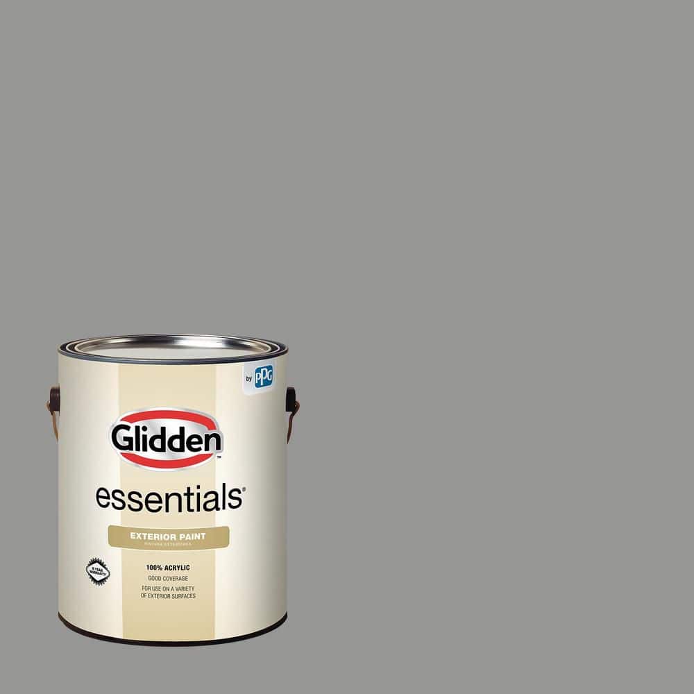 Glidden Essentials 1 gal. PPG0997-5 Playing Possum Semi-Gloss Exterior Paint