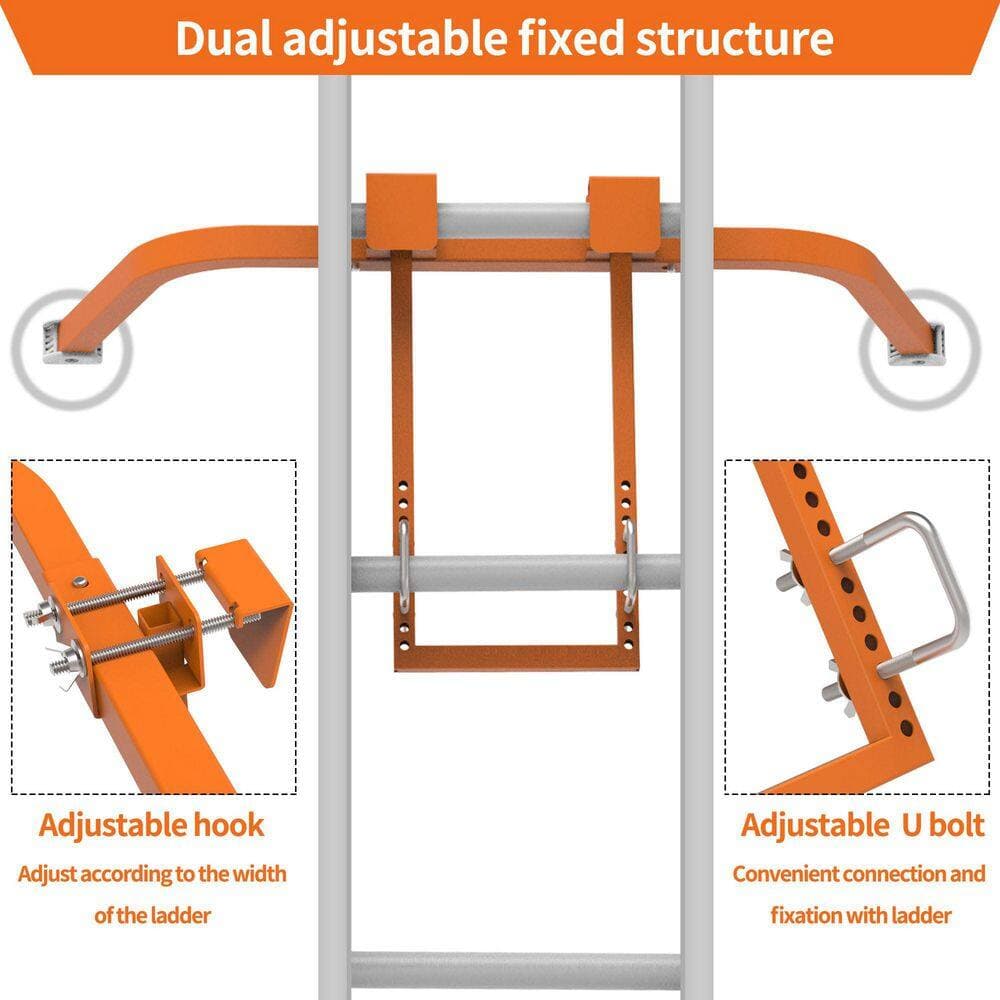 Helhom Ladder Stabilizer, Extended Ladder Stabilizer Accessory for Roof Gutterand Wall, Ladder Stand (3)