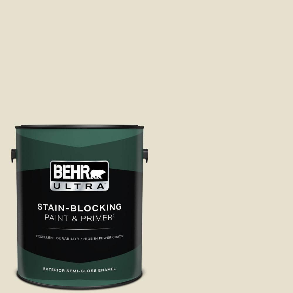 BEHR ULTRA 1 Gal. #S350-1A Cool Honeydew Semi-Gloss Enamel Exterior Paint and Primer